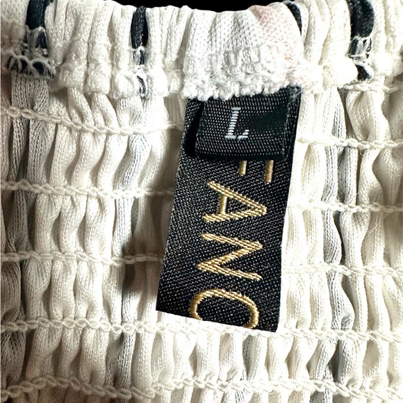 Cupshe Striped Tie-Front Midi Dress with Button-Down Skirt – Size Large - Picture 12 of 14